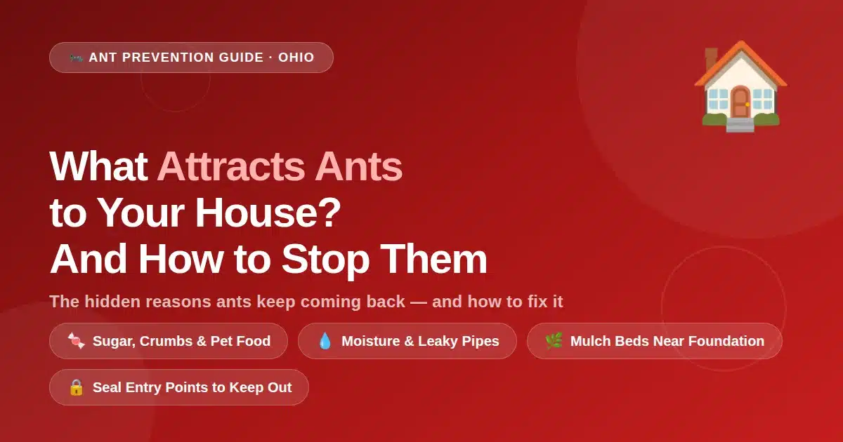 Ants attracted to food