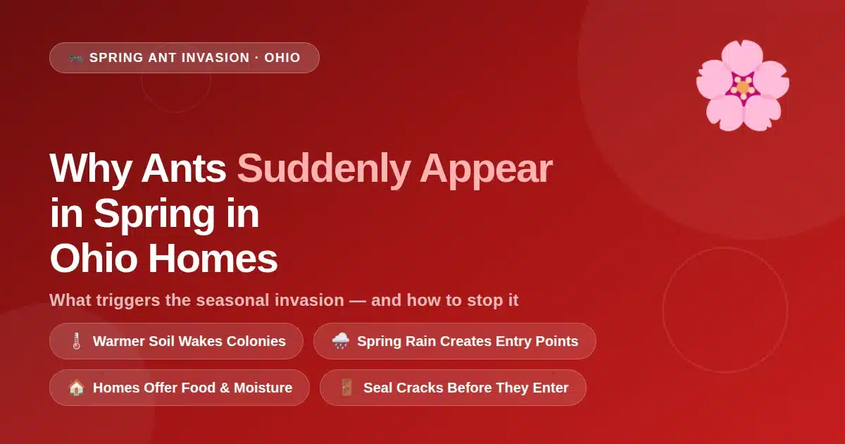 Ants Suddenly Appear in Spring