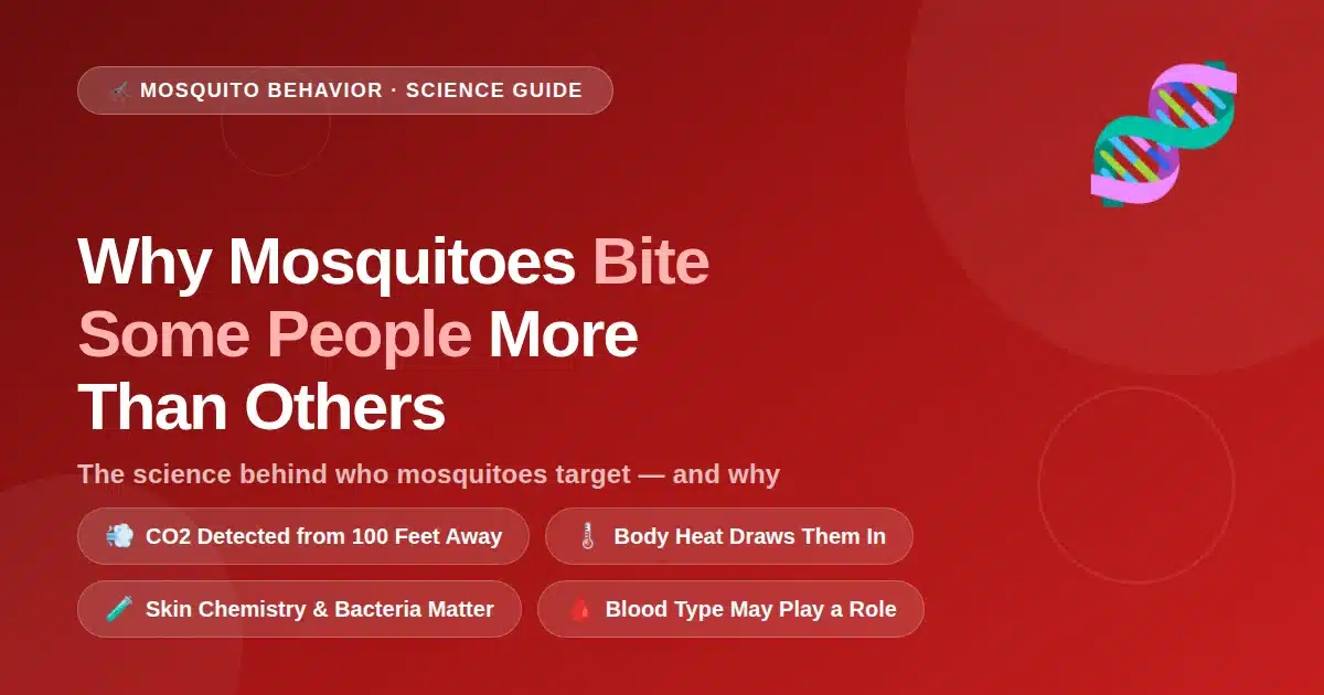 Mosquito biting skin