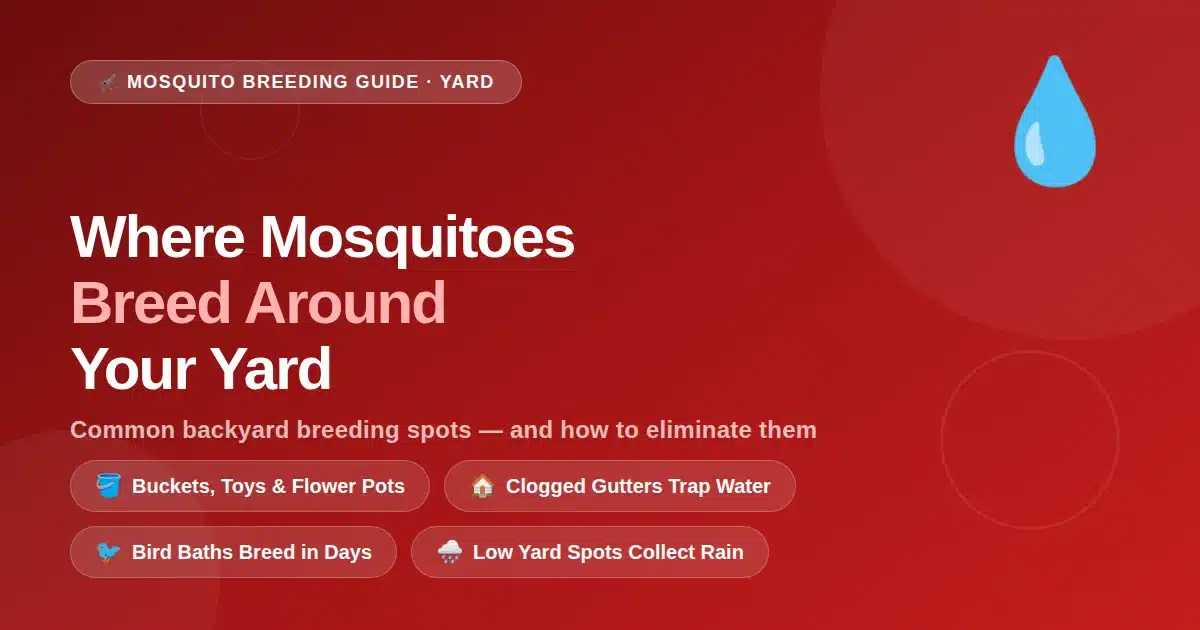 Mosquito breeding areas